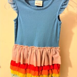 Hanna Andersson Rainbow Blue girls dress